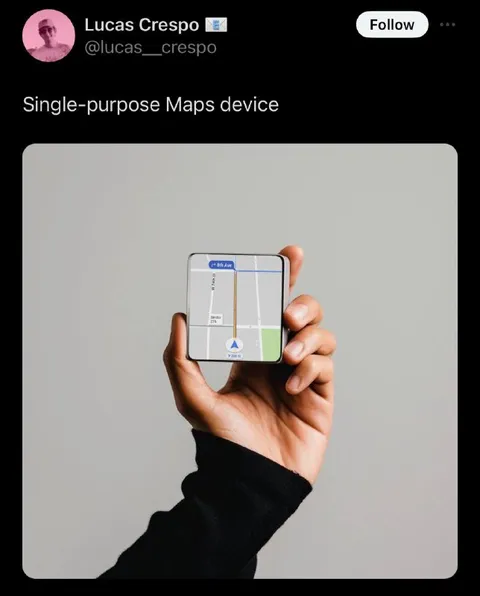 Single-purpose Maps device
