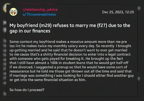 Boyfriend Refuses Marriage Over Finances