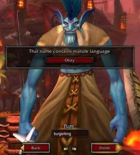 Burgerking Contains Mature Language