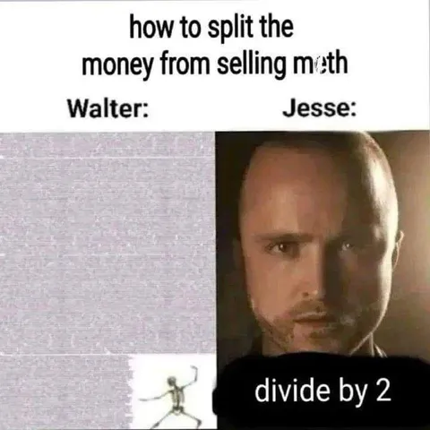 Walter Gets Nothing, Jesse Splits