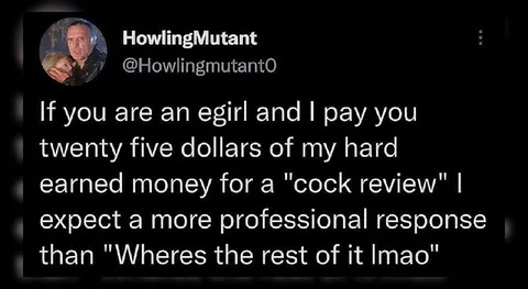 Professional Cock Review Response