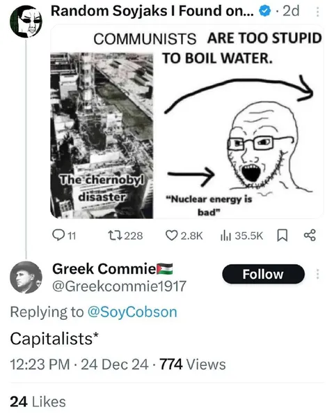 Capitalists Blame Nuclear Energy