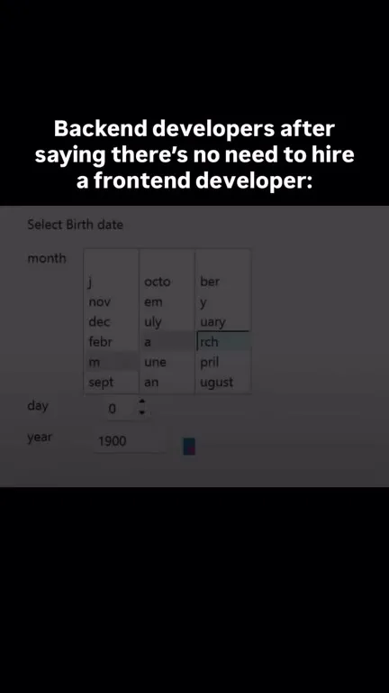 Backend Developers Pick a Birth Date