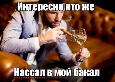Нассал в мой бокал