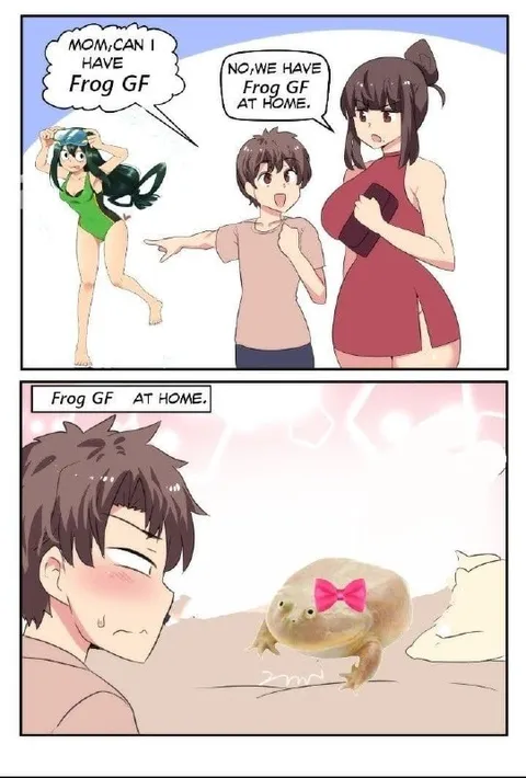 Frog Girlfriend at Home