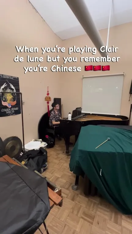 Playing Clair de Lune Then Remembering Chinese