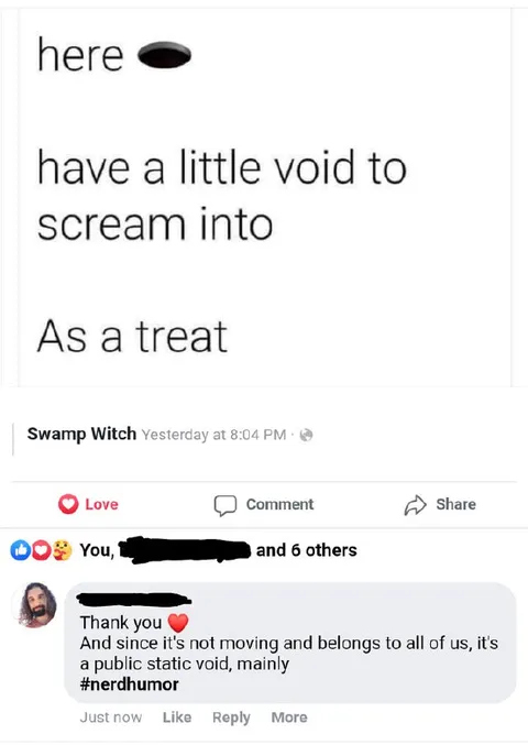 A Little Void to Scream Into