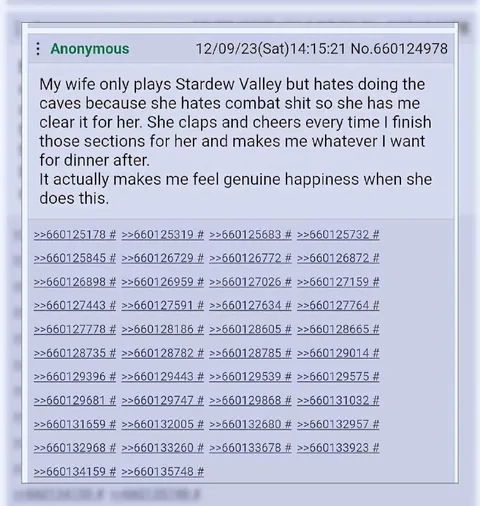 Wife Cheers During Stardew Valley Caves