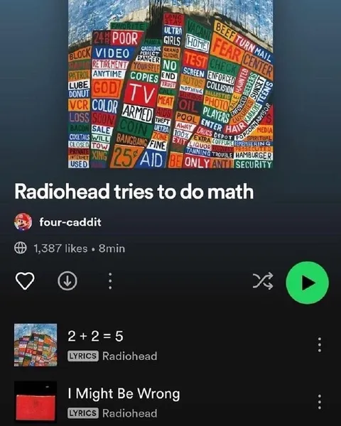 Radiohead Tries to Do Math