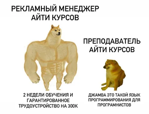 Рекламный менеджер против преподавателя