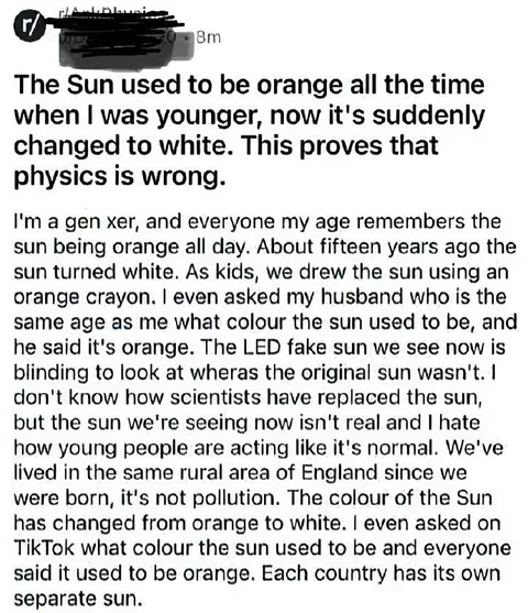 The Sun Turned White