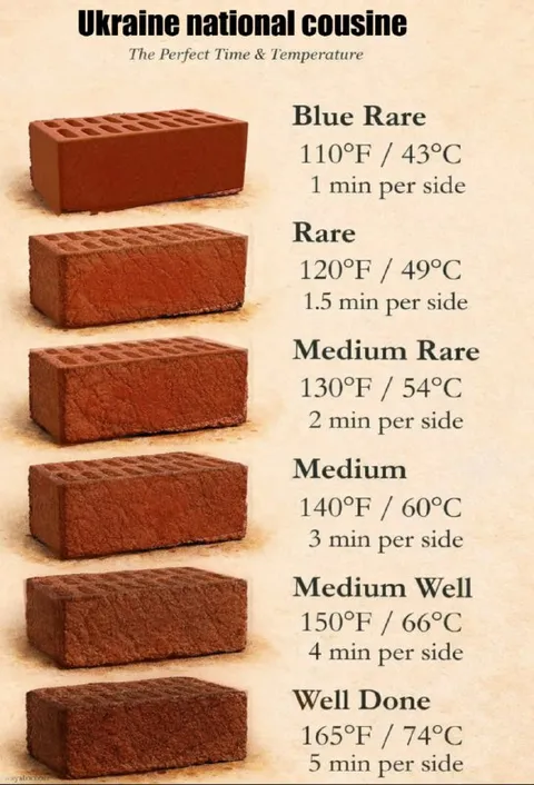 Ukraine National Cuisine Brick Steak