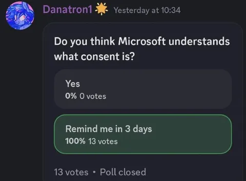 Microsoft Understands Consent
