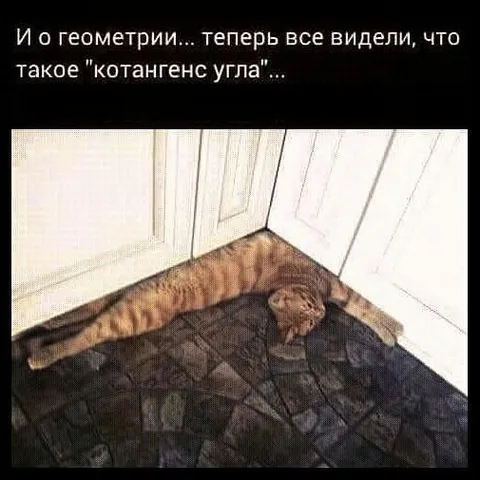 Котангенс угла наглядно