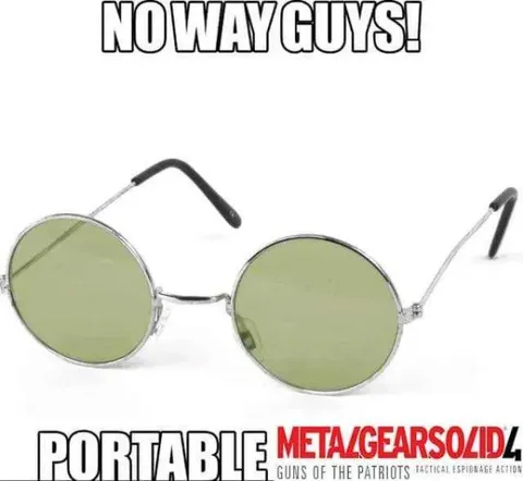 Metal Gear Solid 4 Invisible Glasses