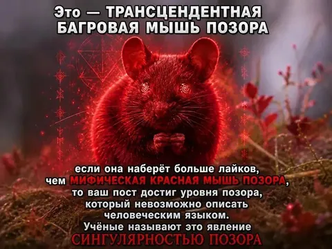 Трансцендентная багровая мышь позора