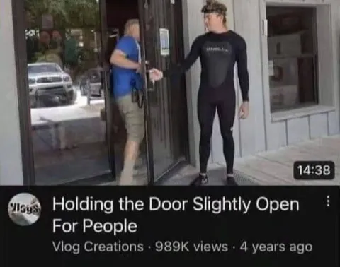 Holding the Door Slightly Open