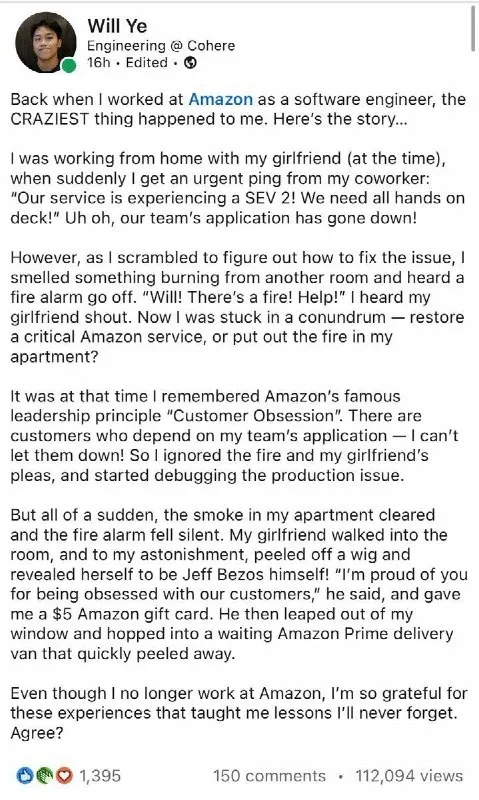 Customer Obsession Fire Drill
