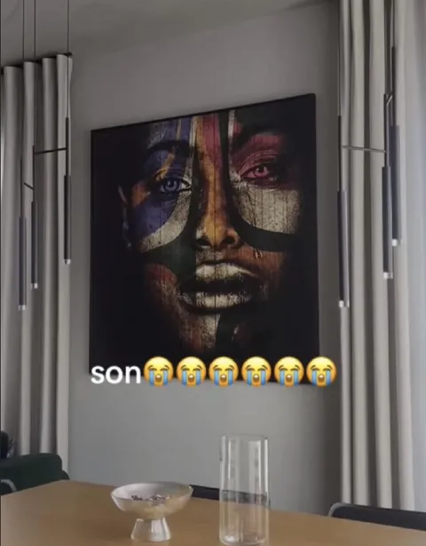 Son Crying Over Wall Art