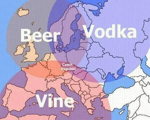 Europe Drinks Map