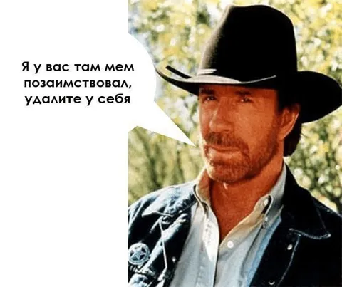 Мем позаимствовал без разрешения