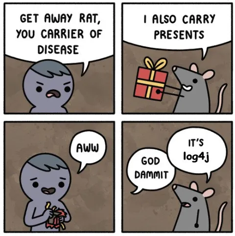 Rat Carries Presents and Log4j