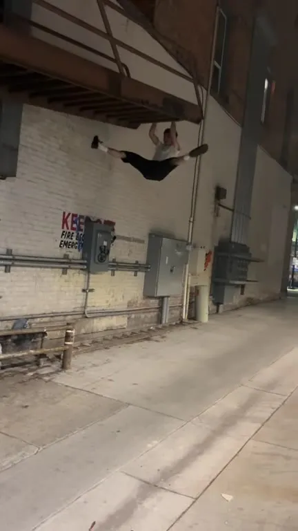 The Stairwell Flying Kick