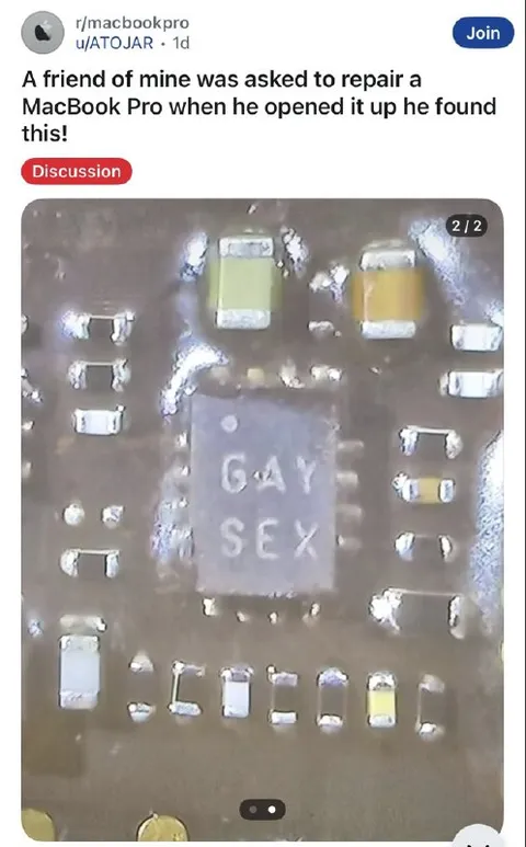 MacBook Repair Finds Gay Sex