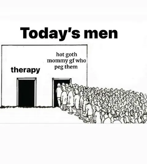 Men Queue for Goth Mommy
