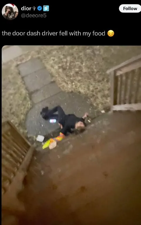 DoorDash Driver Fell With Food