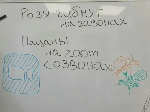 Пацаны на Zoom созвонах