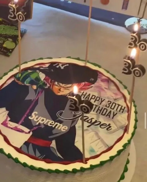 Supreme Anime Birthday Cake