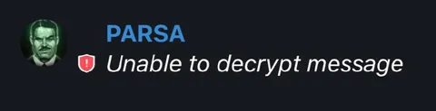 Unable to Decrypt Message