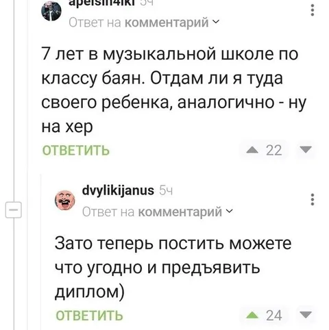 Семь лет музыкальной школы