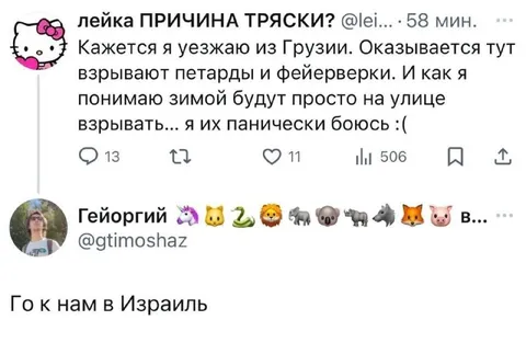 Панический отъезд из Грузии
