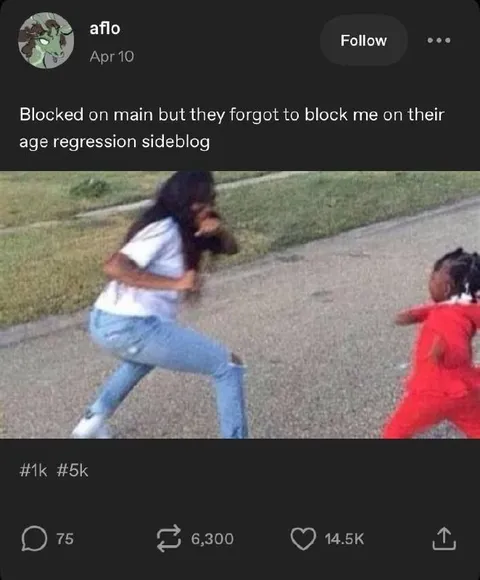 Blocked on Main, Not Sideblog