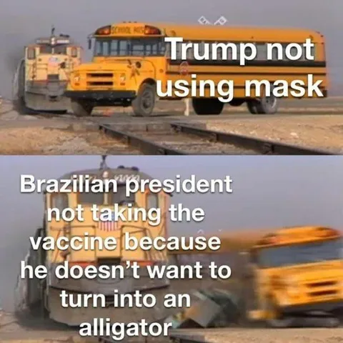 Trump and Bolsonaro Avoiding COVID Measures