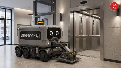 Лифтолкач везёт в лифт