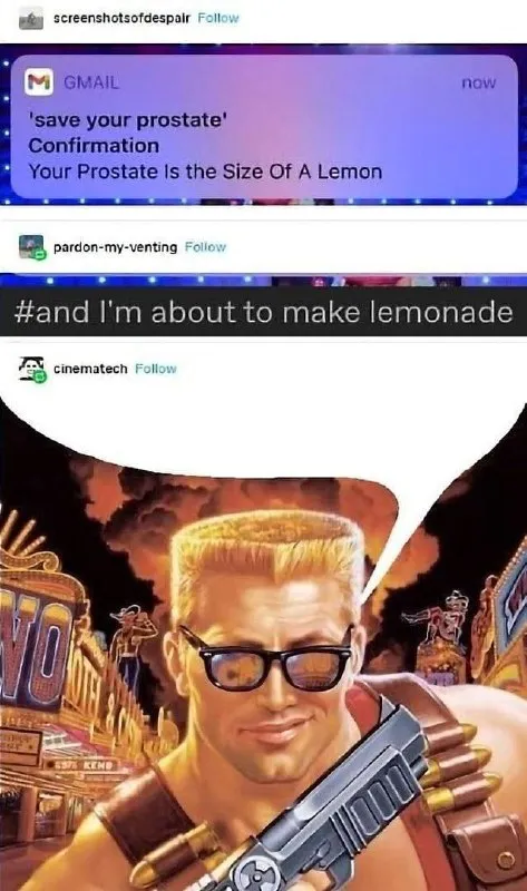 Prostate Lemonade Notification