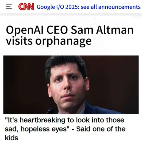 Sam Altman Visits Orphanage
