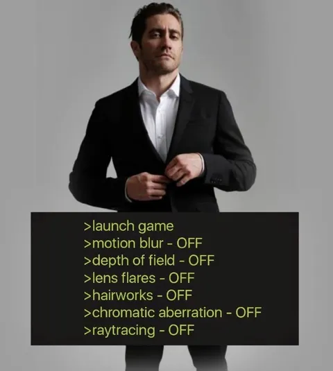 Real-life graphics settings