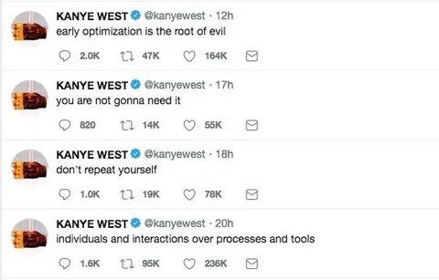 Kanye West on Premature Optimization