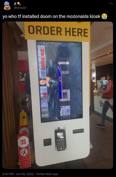 Doom on the McDonald's Kiosk