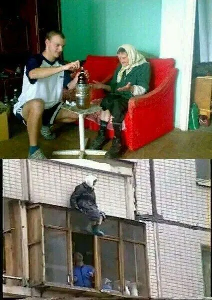Бабушка и экстремальная доставка