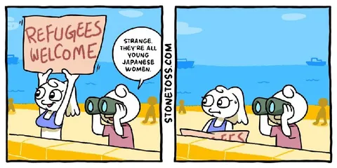Refugees Welcome at the Beach