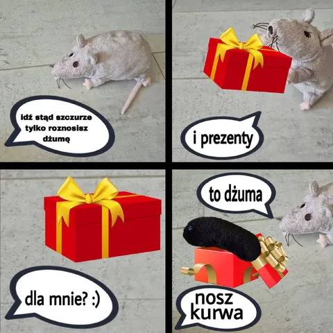 Szczur przynosi dżumę