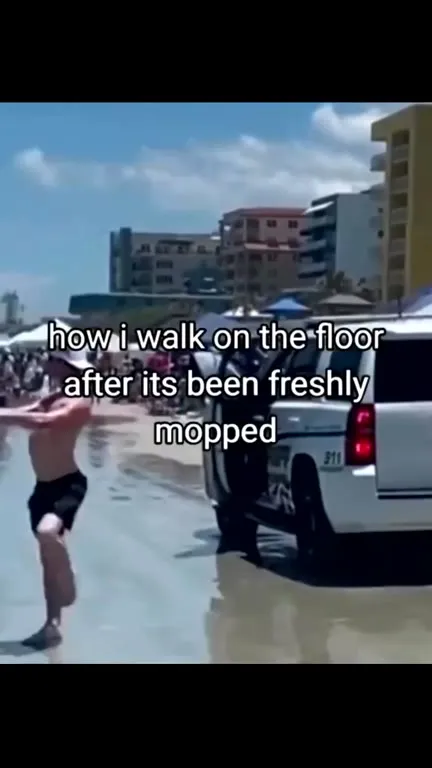 Walking After Freshly Mopped Floors
