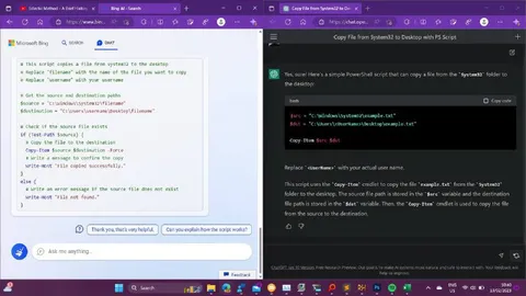 Bing Chat Compared to ChatGPT