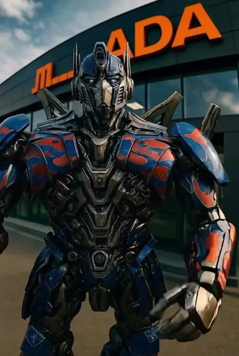 Optimus Prime at the LADA Dealership