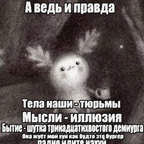 Тела наши — тюрьмы, мысли — иллюзия